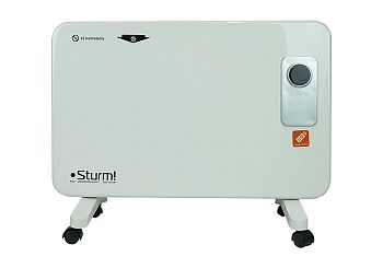 Конвектор 1000Вт 2реж. пульт ДУ. диспл. терм. нап/наст Sturm CH1000D