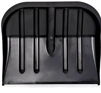 Лопата снег Вьюга №4 Люкс 410*360 ал.план метал. чер. и V руч