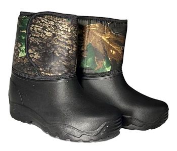 Дутики М Манул мех. короткие липучка Лес 12