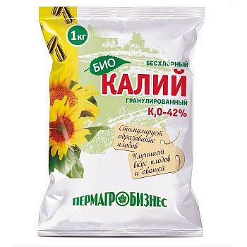 Калий бесхлорный гранулированный 1кг ПАБ*20