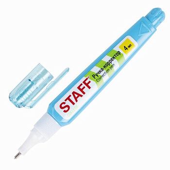 Корректирующий карандаш 4 мл STAF College металлический наконечник /12шт