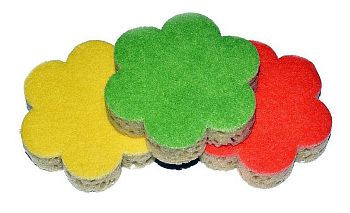 Губка для посуды Master FRESH Flower  3шт 1/35 C0006160