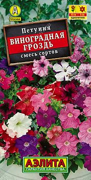 Цветы Петуния Виноградная гроздь каскад, смесь ц/п 0,05г Аэлита*28 Цветы Петуния Виноградная гроздь каскад, смесь ц/п 0,05г Аэлита*28