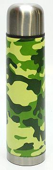 Термос 0,75л Diolex узкое горло стал.корп, стал.колб, камуфляж DX-750-3