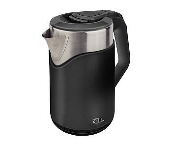 Чайник 2 литра электрический Oasis K-21SPB 1800Вт цв.черный пластик+стекло