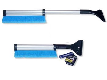 Щетка автомобильная + скребок резин скр. доп. руч (62см) CU-61 СА-61 1/12
