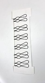 Невидимка черная широкая ААА-46I цена за 1пару /6