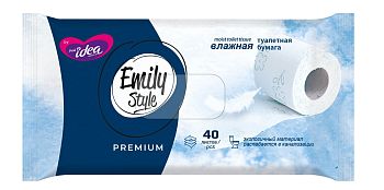 Т/бумага Влажная растворяющаяся Emily Style 40шт 1/35