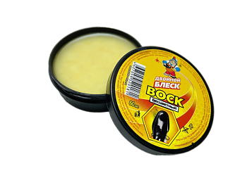 Воск для обуви Двойной блеск бесцветный 1/72