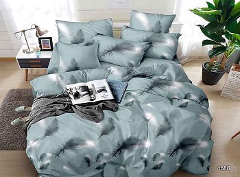 КПБ полисатин Чебоксарский хлопок 2сп+европрост Перышки