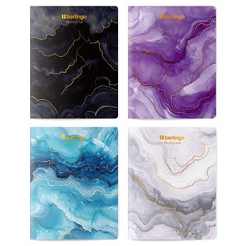 Тетрадь 48л КЛЕТ BG "Golden Shade", 80г/м2, софт-тач, ассорти