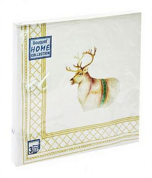 Салфетки бумажные DESNA HOME НГ "Новогодняя скатерть с оленем" 33*33 3-слойные 20листов/12шт Салфетки бумажные DESNA HOME НГ "Новогодняя скатерть с оленем" 33*33 3-слойные 20листов/12шт