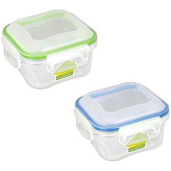 Контейнер СВЧ 0,45л Спессо герметичный квадрат С228-01 1/22