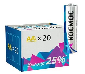 Элемент питания Космос LR6/316/AA Alkaline БОКС20