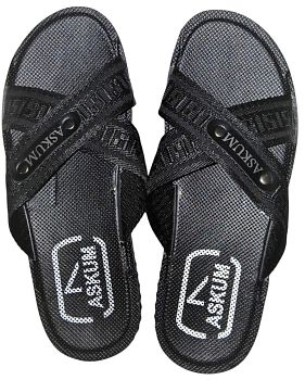 Сланцы М. ЭВА Askum 5532-03 черный р.40-45 7п* Сланцы М. ЭВА Askum 5532-03 черный р.40-45 7п*