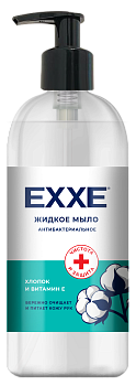 Мыло жидкое EXXE Антибактериальное "Хлопок и Витамин Е" 500мл 1/12