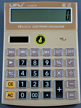 Калькулятор U-2018 (12разр.,15*20см) 1/60