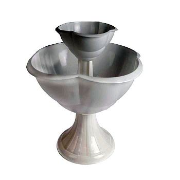 Горшок Кашпо 2-х ярусное "Водопад"  белый Бриг