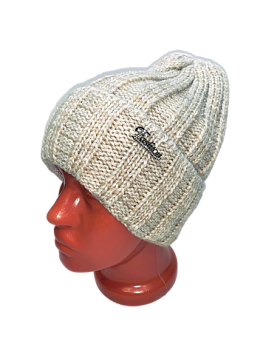 Шапка Женская вязка крупная флис 