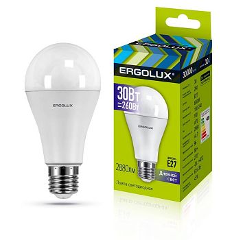 Лампа светодиодная Ergolux LED -A70-30W-E27-4K 10/10
