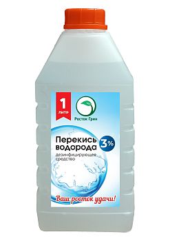 Перекись водорода 3% 1л Росток грин 1/15