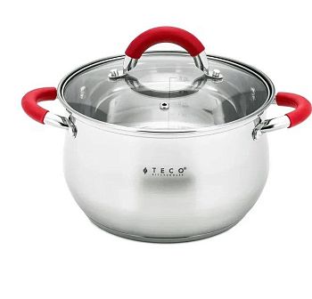 Кастрюля 3,9 литра Teco из нержавеющей стали 20см ТС-С3900-03R