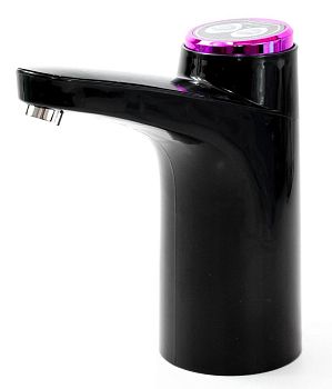 Помпа для воды автоматическая черно-розовая 1/60