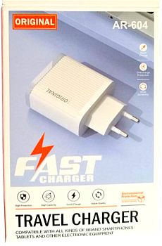 Блок для зарядки телефона на 4секцию TRAVEL CHARGER AR-604 1/50