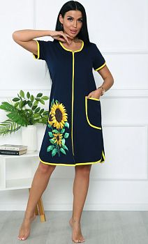 Халат ДАРЬЯ Д2-61/2 (замок) р.46-48,50-52,54-56,58-60 *