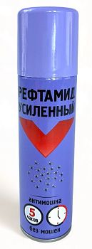Аэрозоль от клещей и мошек Рефтамид Усиленный 150мл/24шт