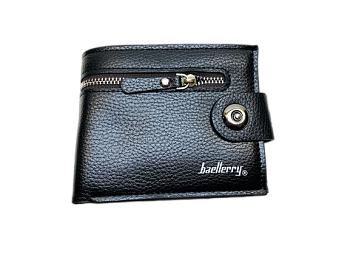 Портмоне Мужское на кнопке 208 + внешний замок