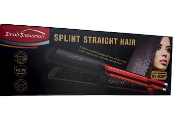 Утюжок д/выпрямления волос SS-530 розовый эл./60шт