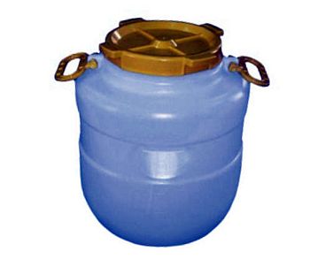 Бочка 50 литров Круглая Белая 1/3