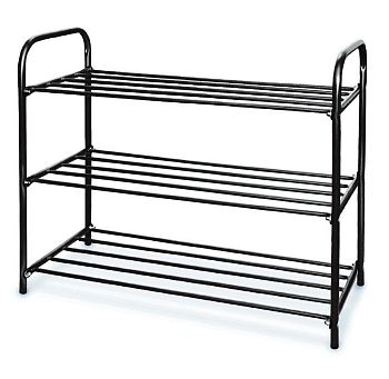 Этажерка для обуви 3 полки ЭТК3/Ч черный