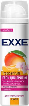 ГЕЛЬ для бритья EXXE SENSITIVE Tropical fruits Женский  200 мл/6шт