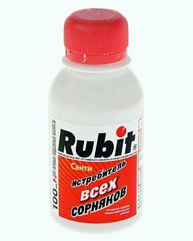 Рубит Санти Гербицид сплошного действия 100мл от сорняков Рости