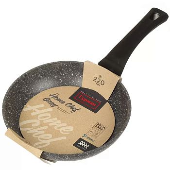 Сковорода 22см Гурман HomeChef Gray индукция алюминий а/п 