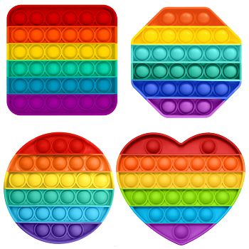 Антистресс Вечная пупырка "Радужный" 200шт