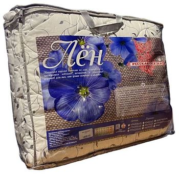 Одеяло СТАНДАРТ ЛЕН Русская сказка(полиэстер) 1,5 сп