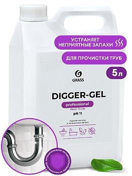 Средство для труб Digger Gel 5,3кг 125206 1/4 Средство для труб Digger Gel 5,3кг 125206 1/4