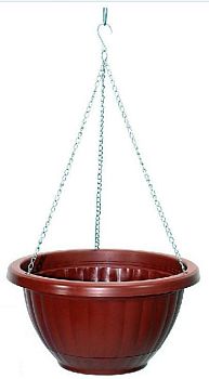 Горшок 5 литров Кашпо Афина на металлической цепочке терракот г.Пятигорск