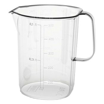 Кружка мерная 0,5л бесцветный 4352280