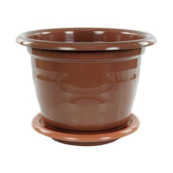 Горшок 5 литров Виола коричневый М1535 1/15