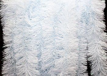 Мишура Н-19 д9см , 2м белая с блестками 10/220