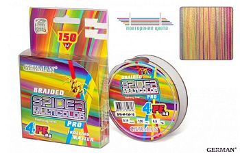 Леска SPIDER 4-жильная 150м  0,25 Леска SPIDER 4-жильная 150м  0,25