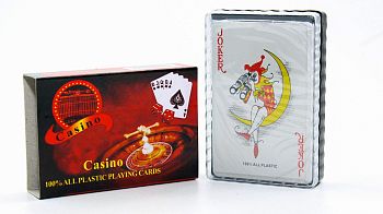 Карты пластик 54л ПОКЕР КАЗИНО 12/144