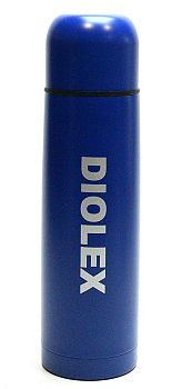 Термос 0,75л Diolex узкое горло стал.корп, стал.колб,цветной DX-750-2