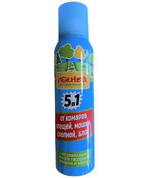 Аэрозоль от комаров Лесной 5в1 150мл/24шт