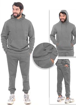Костюм спортивный М. САМО 98035 футер,3х нитка,серый р.M-3XL 5/20 *