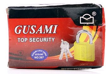 Замок навесной ЗОЛОТОЙ GUSAME 75мм